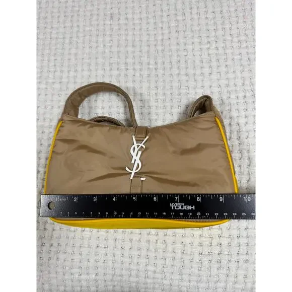 YSL Saint Laurent Women’s Le 5 À 7 Nylon Shoulder Bag Crossbody Made In Italy - Picture 13 of 16